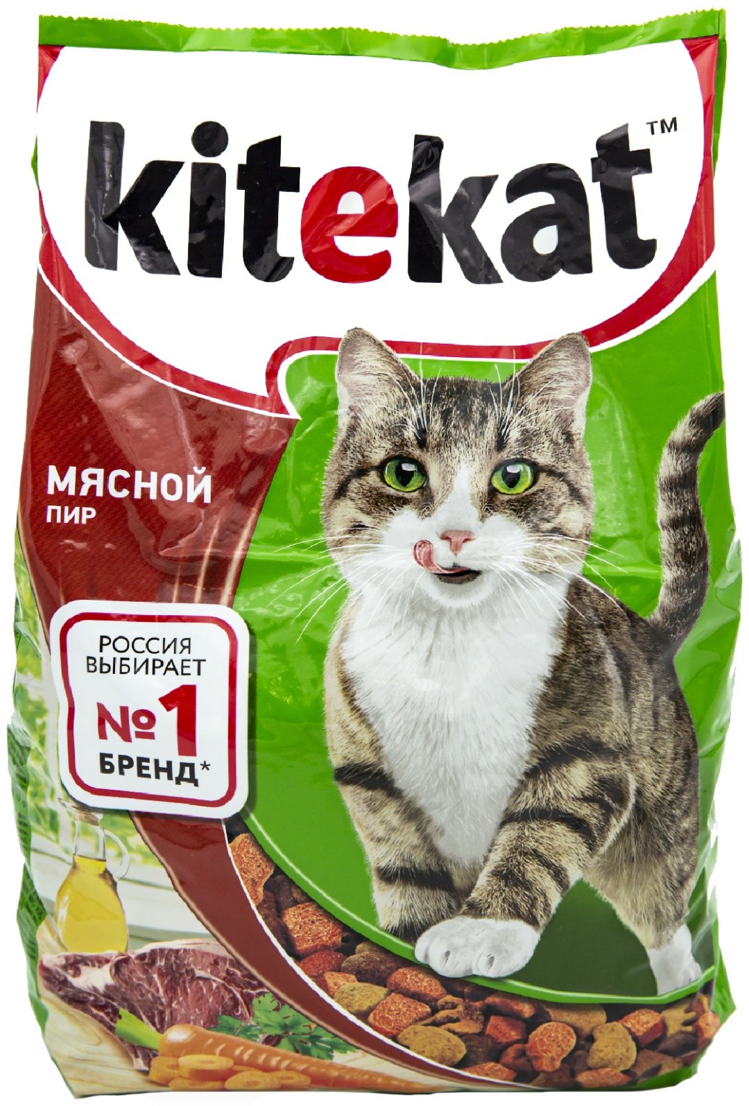 Корм Kitekat Мясной пир мясное ассорти 1.9 кг
