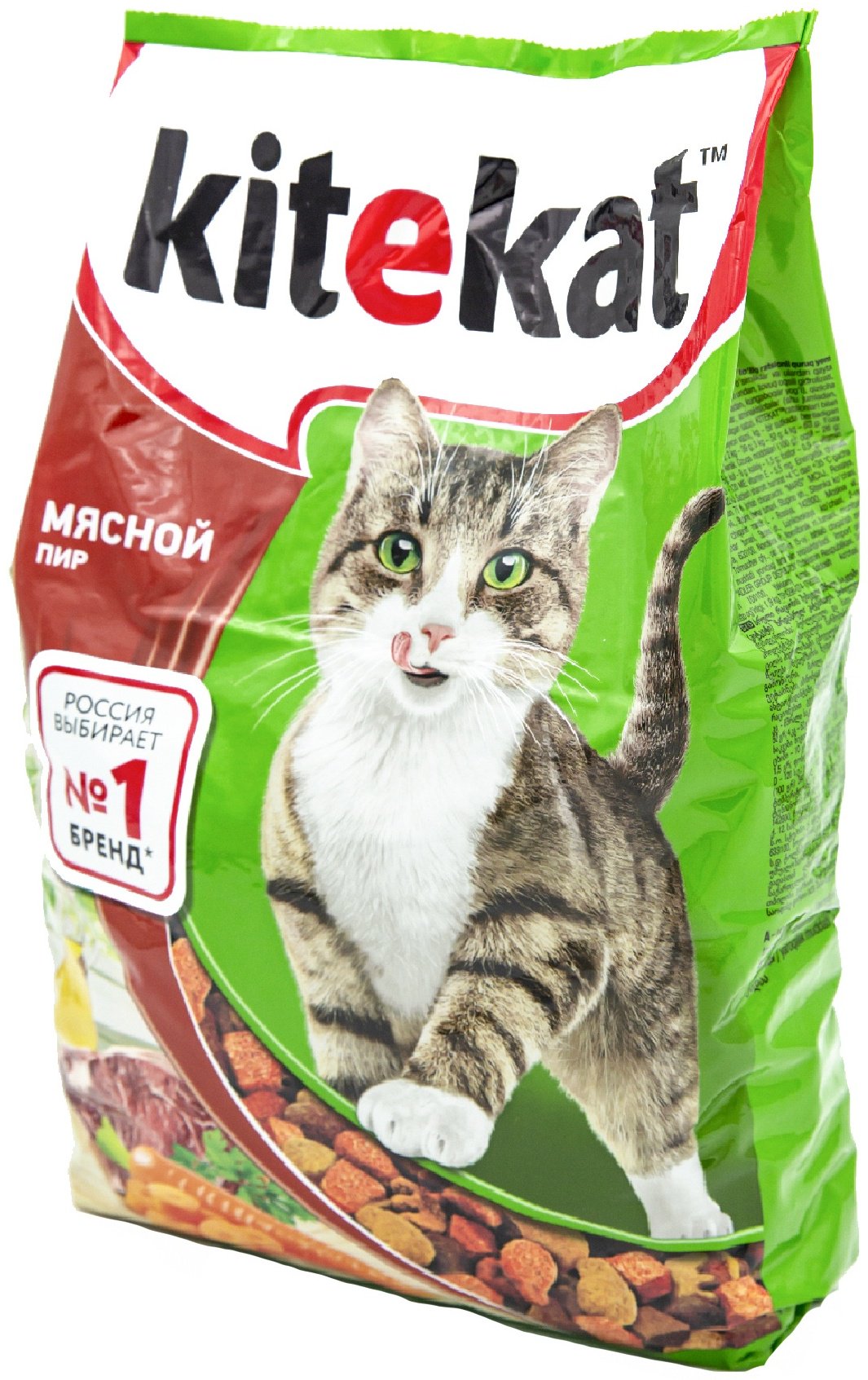 Корм Kitekat Мясной пир мясное ассорти 1.9 кг