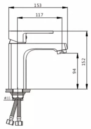 Смеситель Rainsberg R0201F-1, силумин, цвет черный - ForteMarket Смеситель Rainsberg R0201F-1, силумин, цвет черный купить,34900