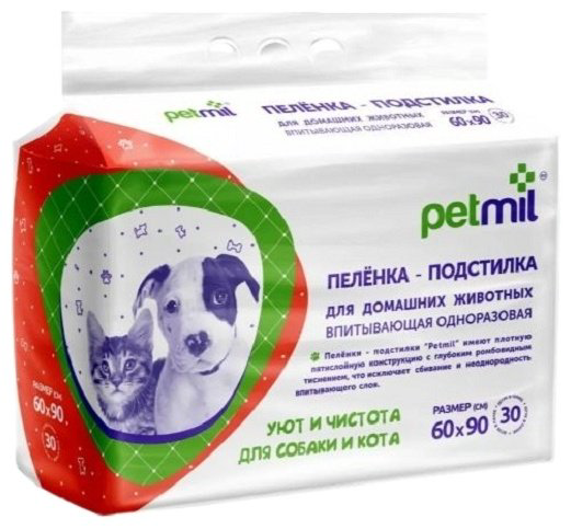 Petmil пеленка одноразовая 30 шт купить,10200