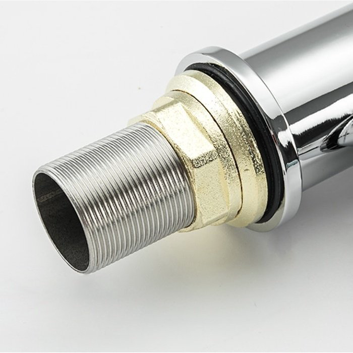 Смеситель с гибким изливом Frap F4552, латунь, цвет серый, хром купить,31000