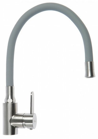 Смеситель с гибким изливом Accoona A48104T, латунь, цвет серый, хром купить,NaN