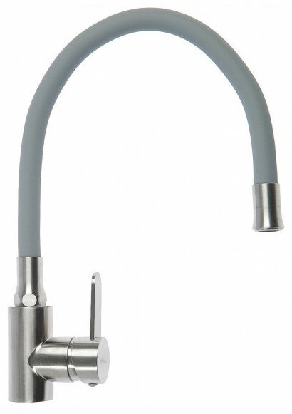 Смеситель с гибким изливом Accoona A48104T, латунь, цвет серый, хром купить,NaN