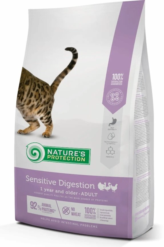 Корм Natures Protection Sensitive Digestion при чувствительном пищеварении птица 1 кг купить,NaN