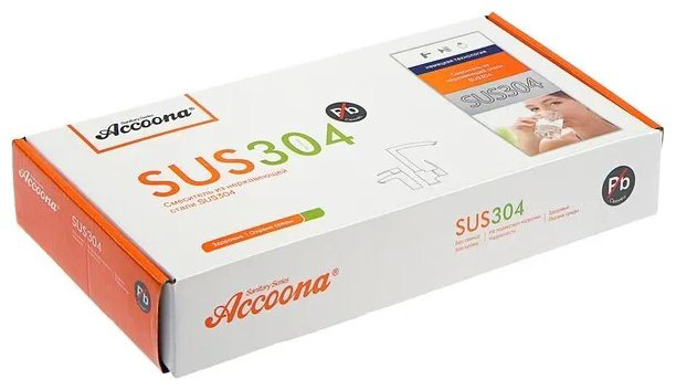 Смеситель с гибким изливом Accoona A48104T, латунь, цвет серый, хром купить,NaN