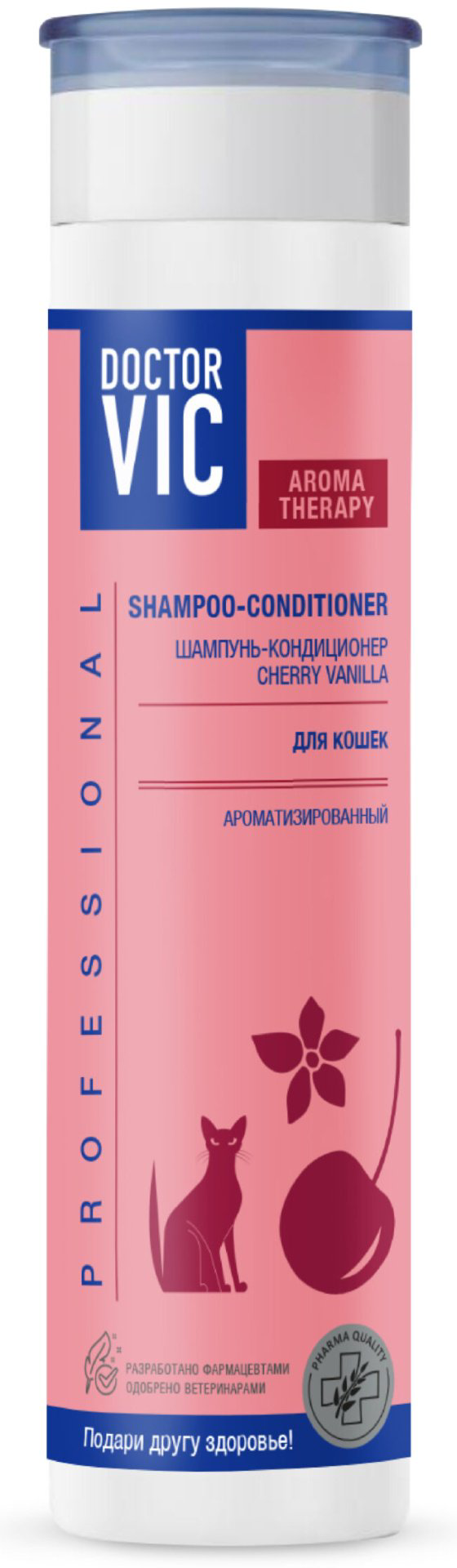 Уход Doctor VIC Chery Vanilla Шампунь-кондиционер ароматизированный для кошек 250 мл купить,2500