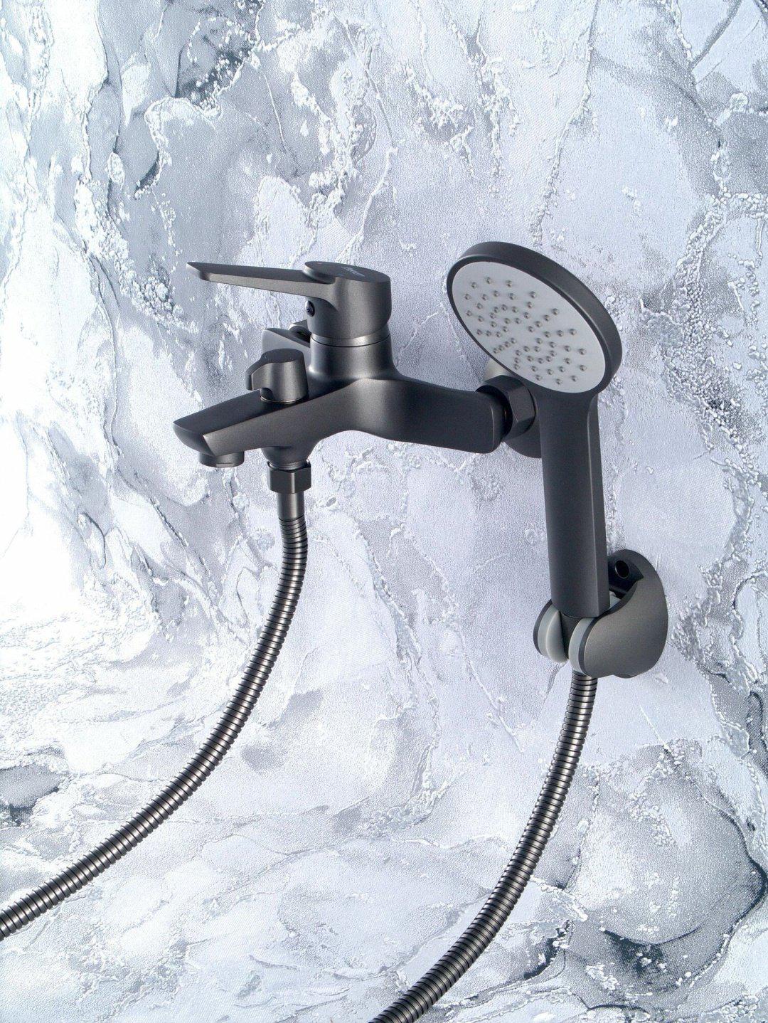 Смеситель для ванны Potato P30155QH, латунь, цвет графит купить,53531