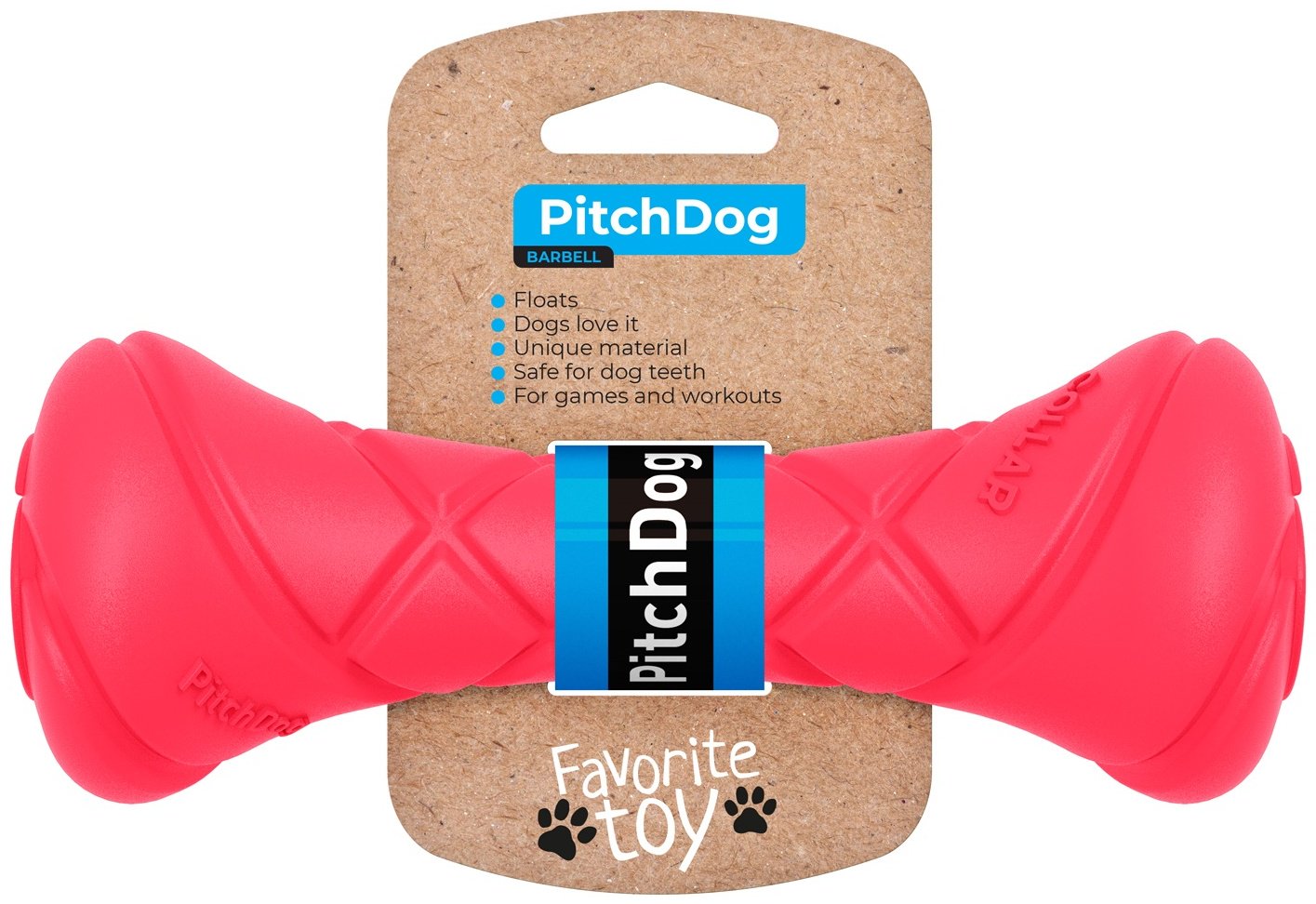Игрушка PitchDog гантель 62397 розовый