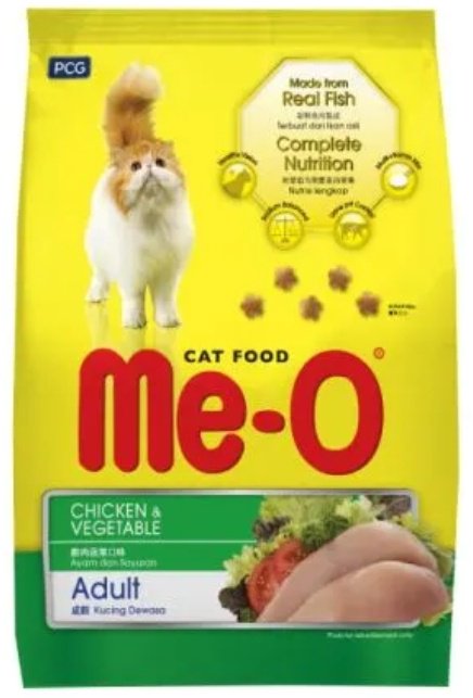 Корм Me-O для взрослых курица, овощи 1 кг