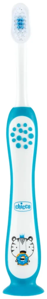 Зубная щетка Chicco Tiger мягкая 3-6лет голубая купить,NaN
