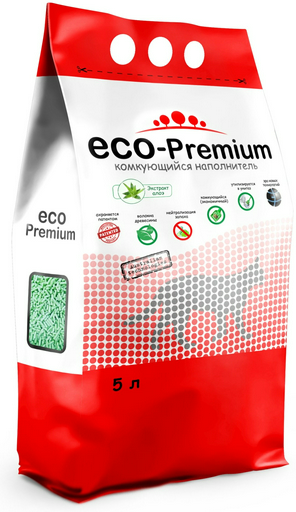 Наполнитель ECO-Premium с экстрактом алоэ комкующийся 5 л