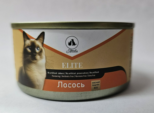 Корм ATTILA паштет лосось 80 г 1 шт