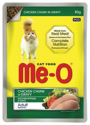 Корм Me-O кусочки в соусе курица 80 г 1 шт