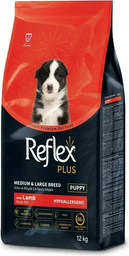 Reflex Plus MEDIUM LARGE BREED JUNIOR DOG FOOD LAMB AND RICE для щенков средних и крупных пород с ягненком и рисом 12 кг