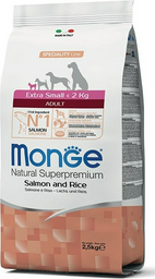 Корм Monge Extra Small Adult Salmon для экстра мелких пород лосось 2.5 кг