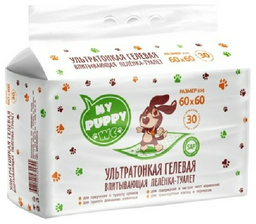 My Puppy пеленка одноразовая гелевая 60х60 см 30 шт
