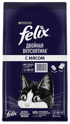 Корм Felix Двойная вкуснятина мясо 10 кг