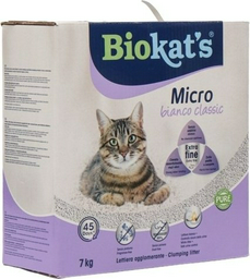 Наполнитель Biokat's Micro Bianco Classic бентонитовый комкующийся 7 кг