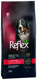Корм Reflex Plus Adult Maxi Ягненок с рисом для взрослых крупных пород 18 кг
