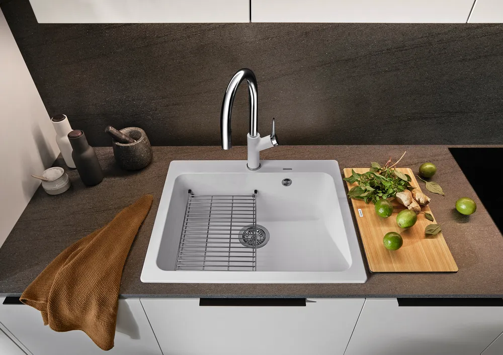 Кухонная мойка Blanco Naya 6 527128 белая - ForteMarket Кухонная мойка Blanco Naya 6 527128 белая купить,0