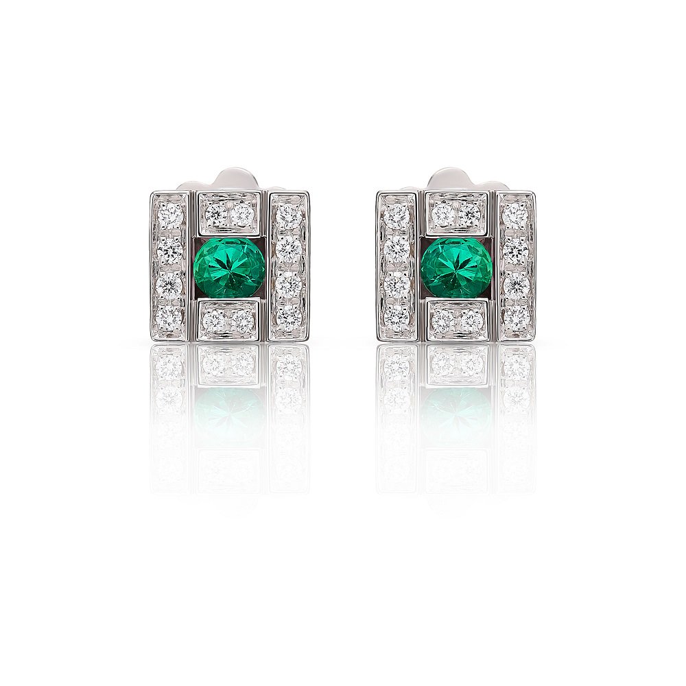 Серьги Damiani 13728 д 3,97гр 0,12ct. 0,2ct. купить,NaN