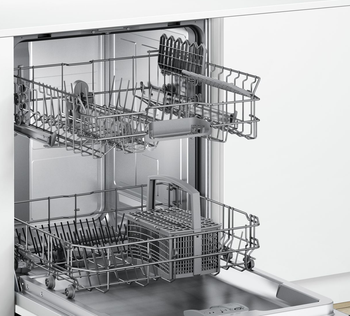 Встраиваемая посудомоечная машина Bosch SMV25CX10Q  белая купить,NaN