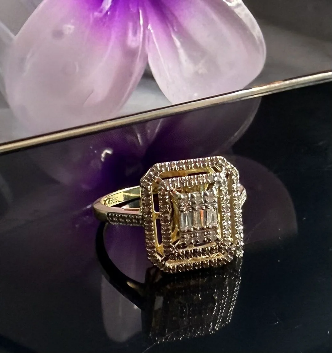 Кольцо Luxrai желтое золото, бриллиант 585 купить,NaN