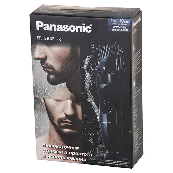 Машинка Panasonic ER-GB42-K520 для стрижки черная - ForteMarket Машинка Panasonic ER-GB42-K520 для стрижки черная купить,0