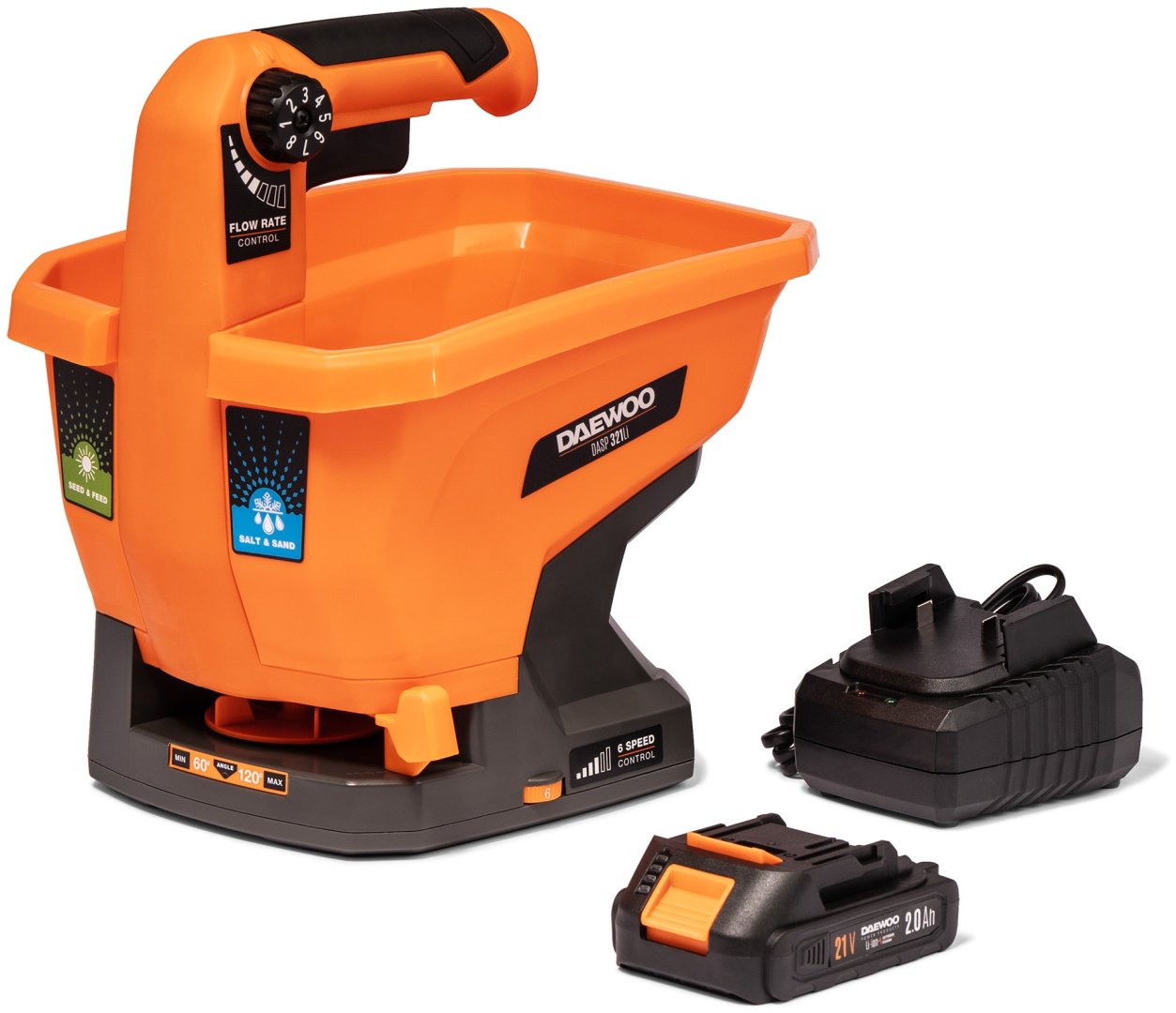 Daewoo сеялка-разбрасыватель DASP 321Li SET, 8 л купить,NaN