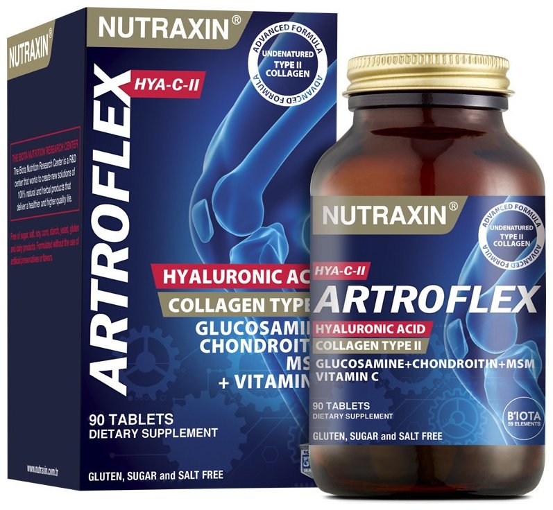 NUTRAXIN Artoflex &#43; Коллаген &#43; Глюкзамин &#43; Хондраитин &#43; МСМ&#43; Витамин С таблетки 90 шт