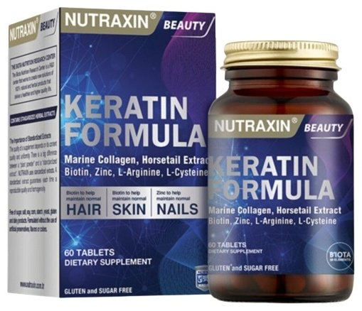 NUTRAXIN Keratin Formula таблетки 60 шт купить,NaN