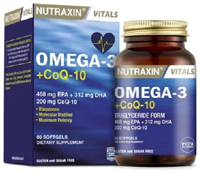NUTRAXIN Omega-3 + CoQ10 капсулы 60 шт купить,NaN