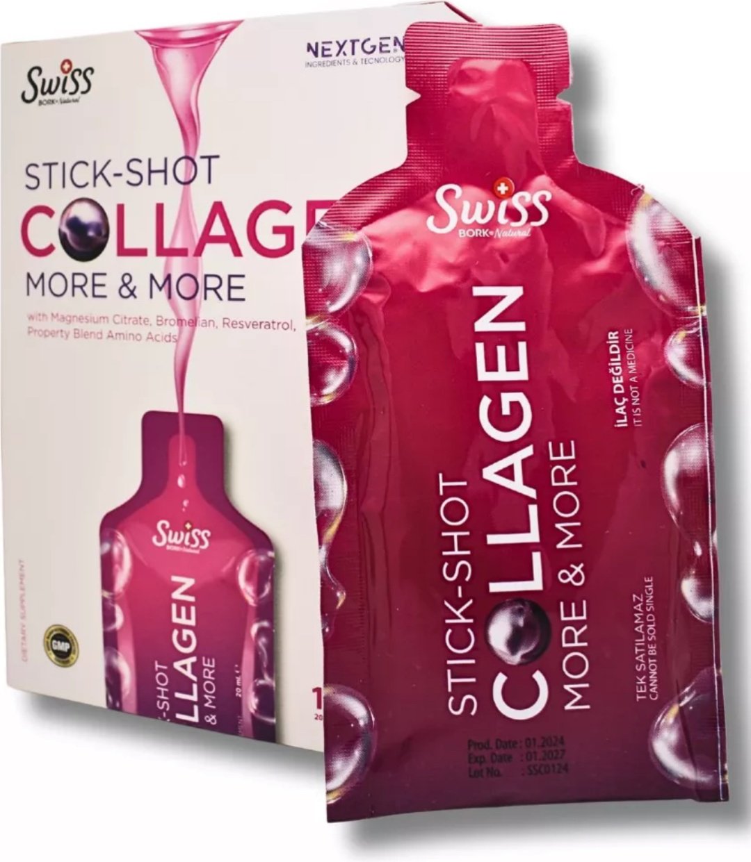 Swiss Bork Stick-Shot Collagen жидкость 20