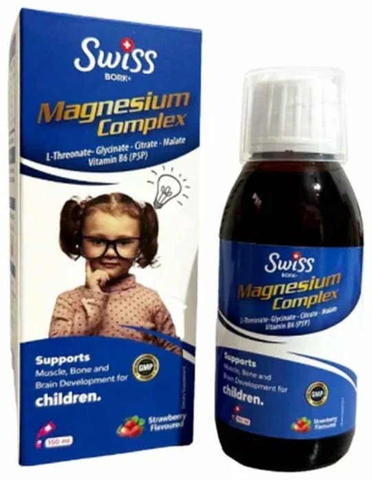 Swiss Bork Магний сироп для детей (Magnesium complex&#43;B6) сироп 150