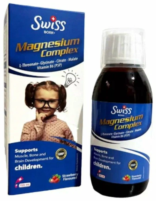 Swiss Bork Магний сироп для детей (Magnesium complex+B6) сироп 150 купить,NaN