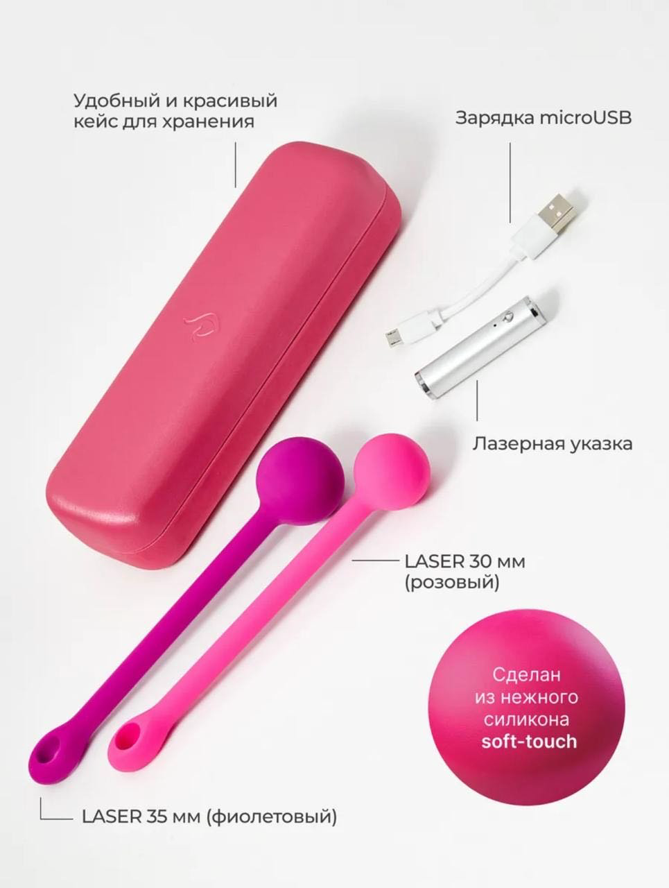 Массажер 2BE Кегеля ручной разминающий, миостимулирующий купить,NaN