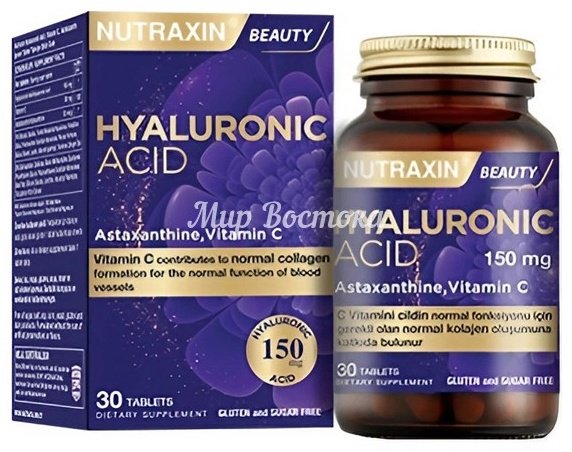 Препарат для укрепления связок и суставов NUTRAXIN NUTRAXIN HYALURONIC ACID 30 таблеток