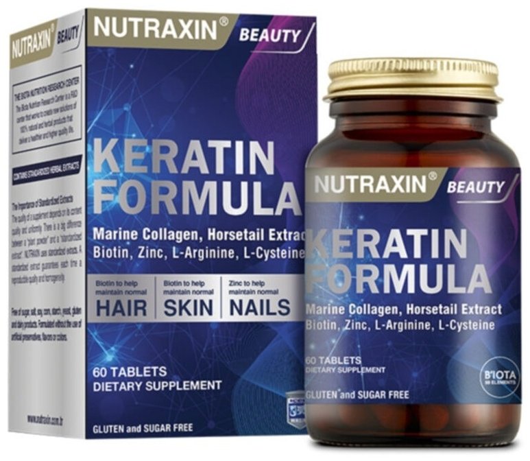 NUTRAXIN Keratin Formula 60 капсул