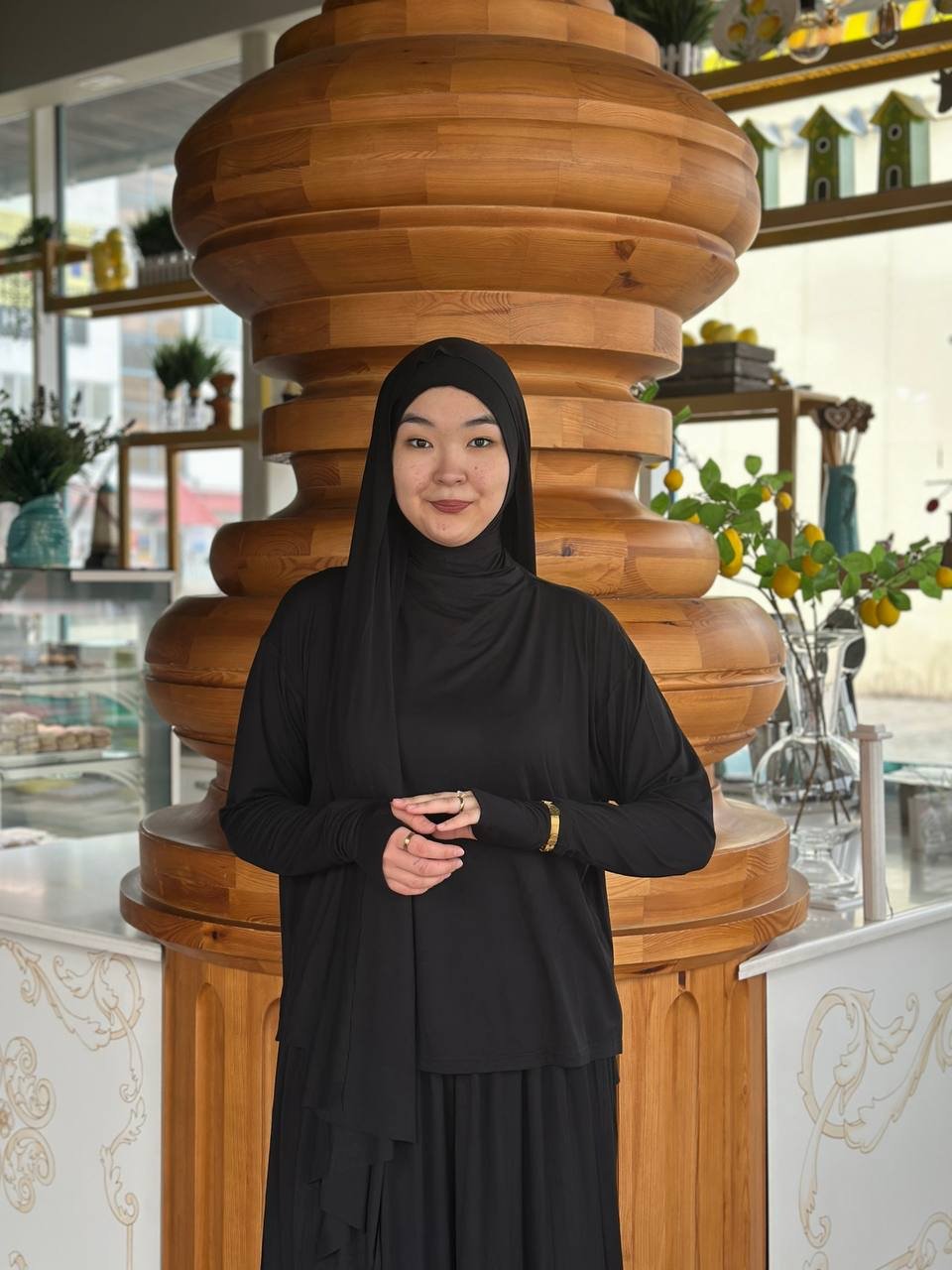 Костюм повседневный Hidjab style черный купить,NaN
