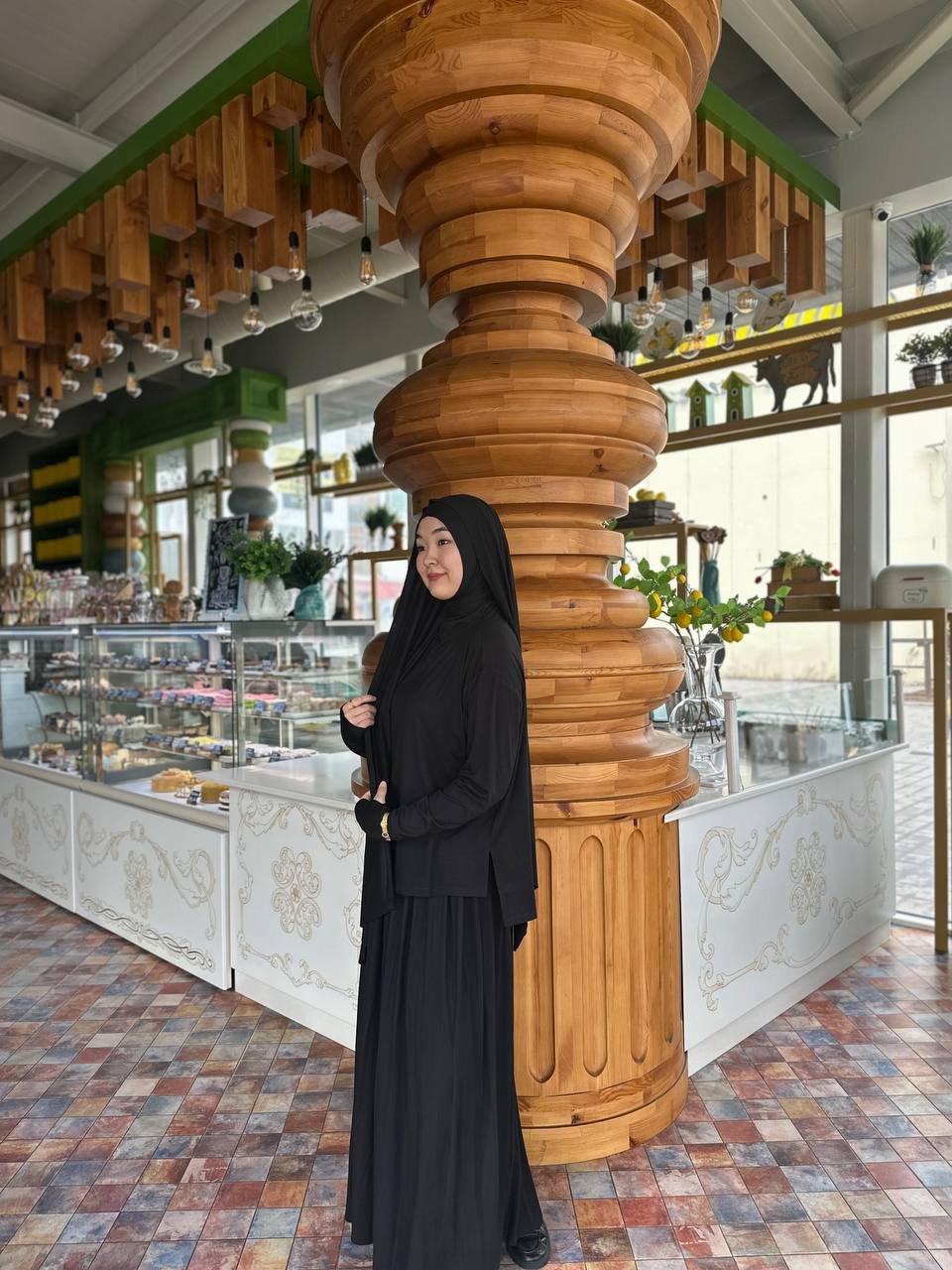 Костюм повседневный Hidjab style черный купить,NaN