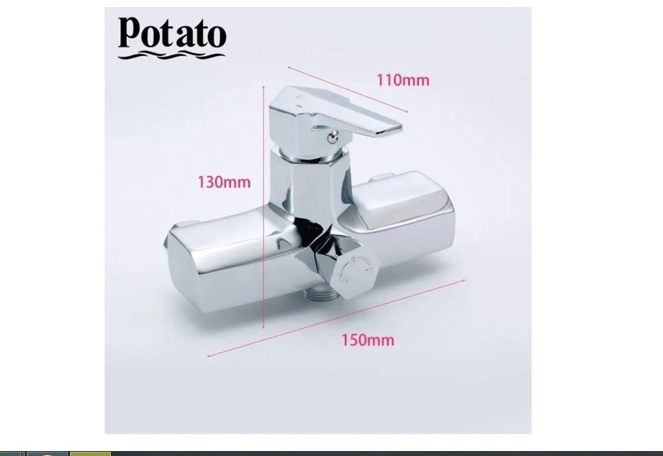 Смеситель для ванны Potato P2240, латунь, цвет хром - ForteMarket Смеситель для ванны Potato P2240, латунь, цвет хром купить,50600