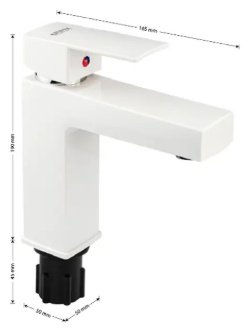 Смеситель BRIMIX 5973, ABS пластик, цвет белый купить,30200