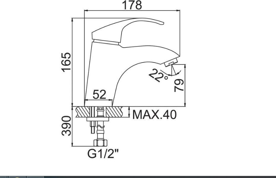 Смеситель для раковины (умывальника) Accoona A9006, однозахватный купить,NaN