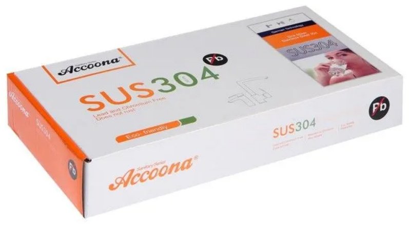 Смеситель с гибким изливом Accoona A9890G-3, латунь, цвет белый, хром купить,NaN