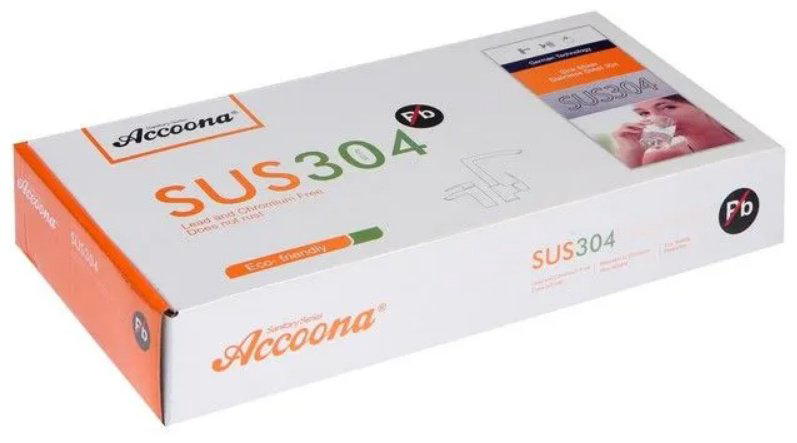 Смеситель с гибким изливом Accoona A9890G-3, латунь, цвет белый, хром купить,NaN