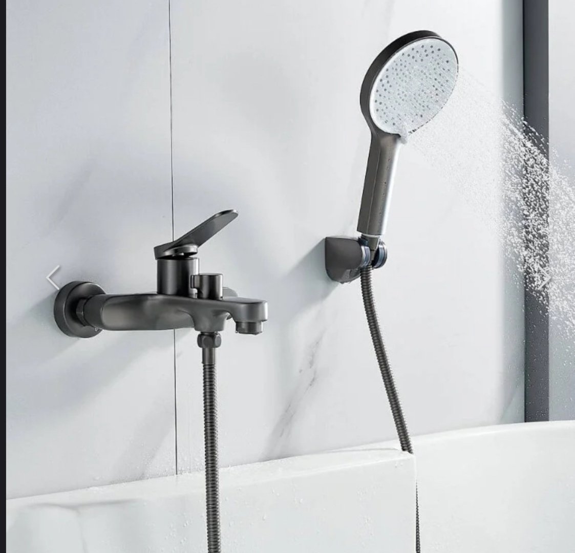 Смеситель для ванны Shevanik S6202T, латунь, цвет серый купить,NaN