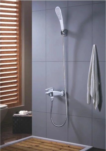 Смеситель для ванны Domani-Spa KABINKA.KZ, латунь, цвет белый, хром купить,NaN