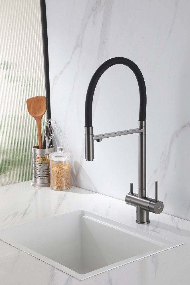 Смеситель для кухни Abber Wasser Kreis AF81141NG, латунь, цвет никель купить,219300