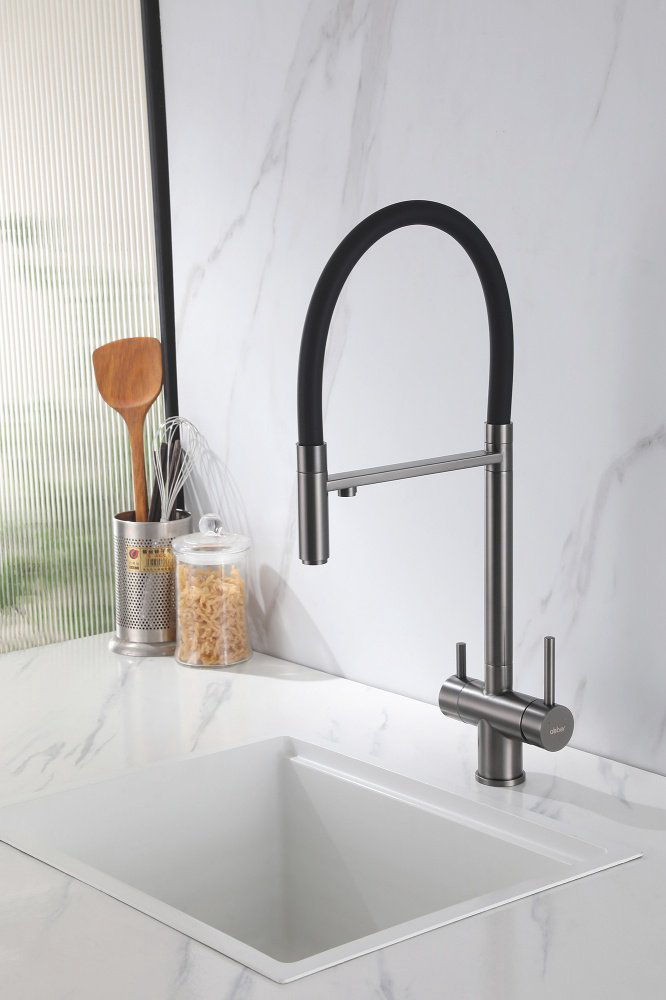 Смеситель для кухни Abber Wasser Kreis AF81141NG, латунь, цвет никель купить,219300
