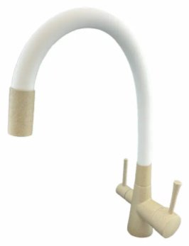Смеситель для кухни Oute T60003BK-302-0, латунь, цвет белый, бежевый - ForteMarket Смеситель для кухни Oute T60003BK-302-0, латунь, цвет белый, бежевый купить,103000